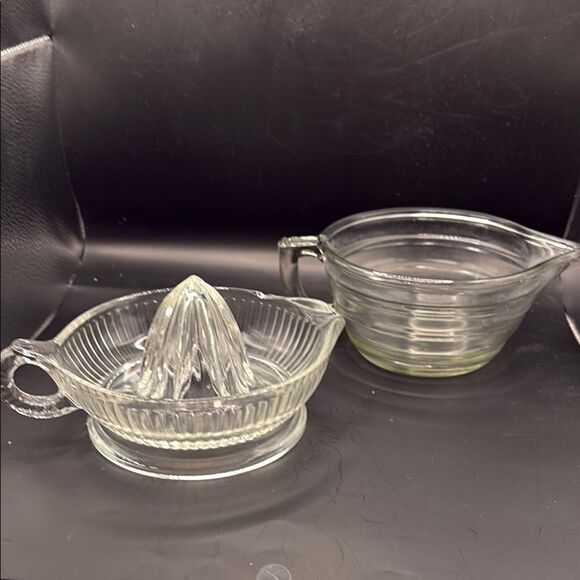 Clear Glass Juicer and pitcher Set - Picture 1 of 7